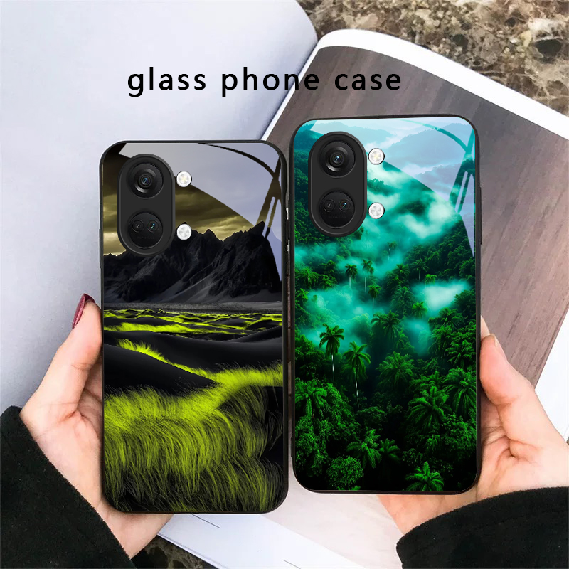 Phone Cases Oneplus - Cover in vetro con motivo Forest