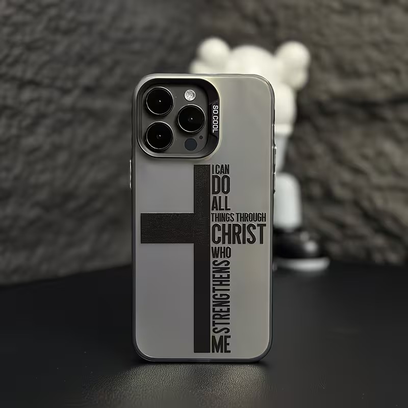 Phone Cases Xs Max - Cover Anti-Impronta a Croce con Design