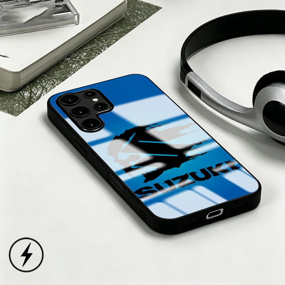 Phone Cases Samsung S25 Ultra - Custodia Magnetica in Vetro con Logo