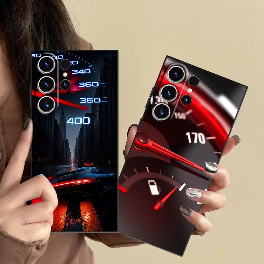 Phone Cases Samsung S25 Fe - Custodia Rossa con Motivo Auto per
