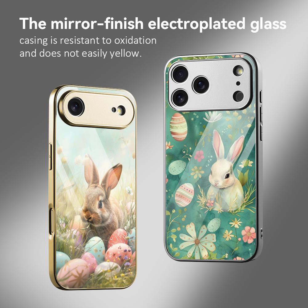 Phone Cases Metal - Custodia per telefono Coniglietto Pasquale per