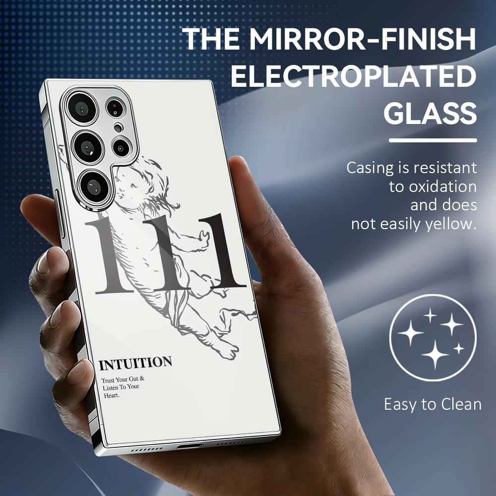 Phone Cases Metal - Cover per Telefono con Numero Angelico