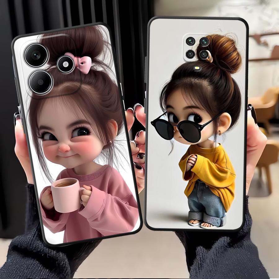 Phone Cases For Iphone 11 - Cover per Telefono con Motivo Ragazza
