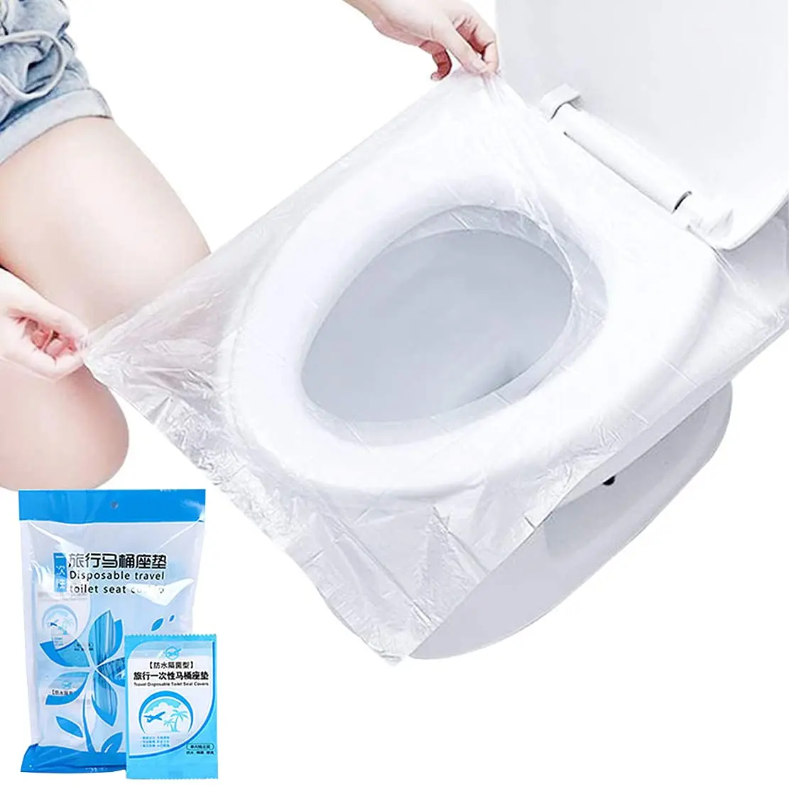 Biodegradable Eco Case - 6/50PCS biodegradabile monouso plastica wc coprisedile