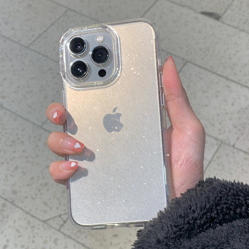 Phone Cases Y2K - Custodia per telefono trasparente semplice glitter