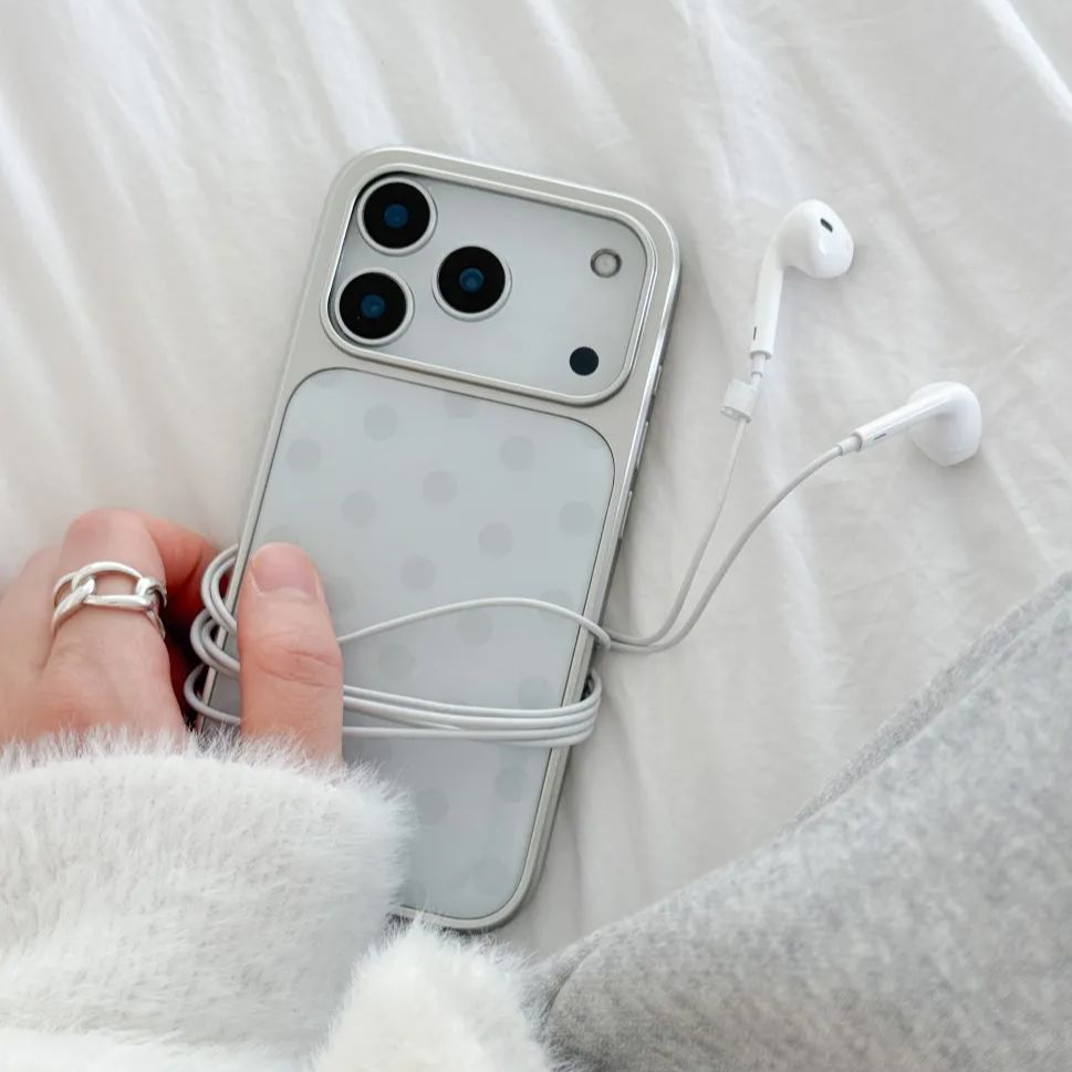 Phone Cases Y2K - Custodia per telefono a pois blu
