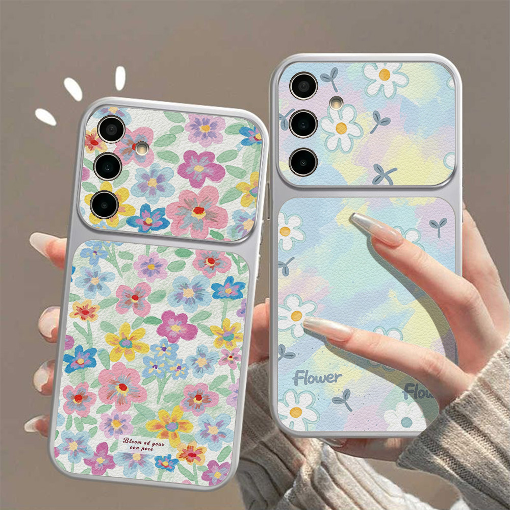 Phone Cases Samsung S25 Ultra - Custodia per telefono in pelle floreale
