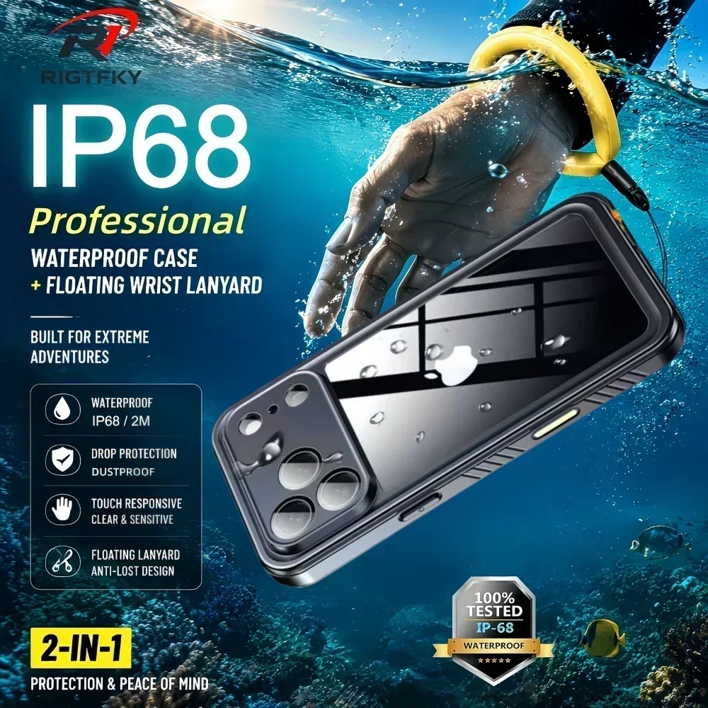 Phone Cases Heavy Duty - Custodia Impermeabile IP68 per iPhone 17