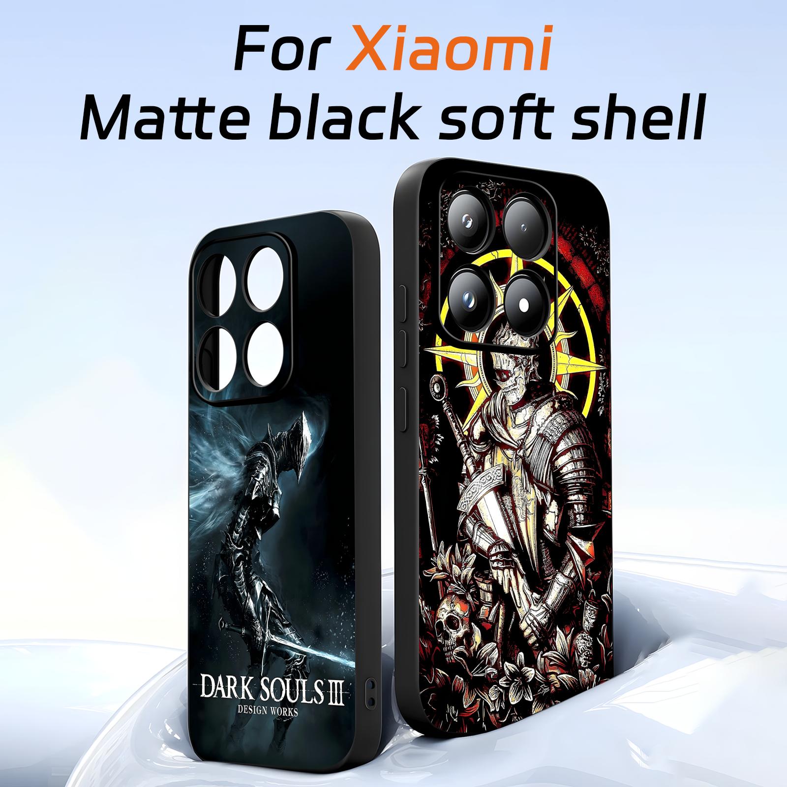 Phone Cases 13 - Cover antiurto nera morbida per Xiaomi