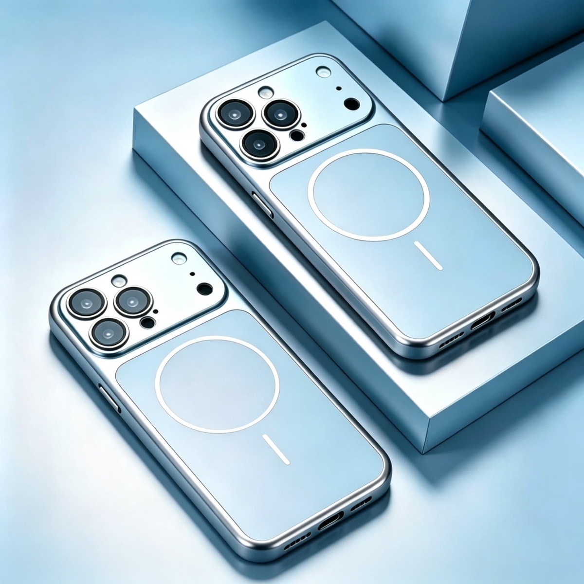 Luxury Plating Case - Custodia per telefono magnetica Magsafe in