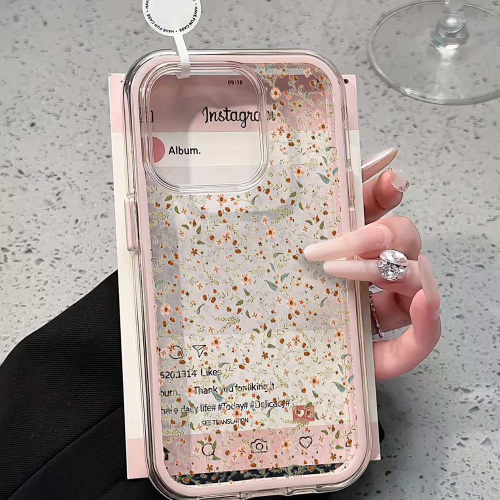 Phone Cases Wildflower - Custodia Trasparente con Fiori Selvatici per