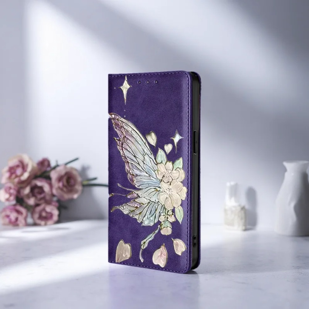 Phone Cases Samsung S25 Ultra - Custodia a Portafoglio Magnetica in Pelle