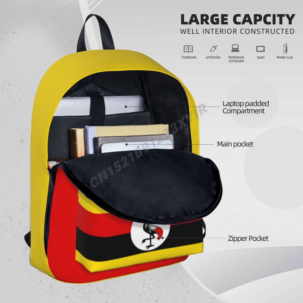 Zaino Unisex bandiera dell'uga - Phone Cases Uganda recensione e prezzo