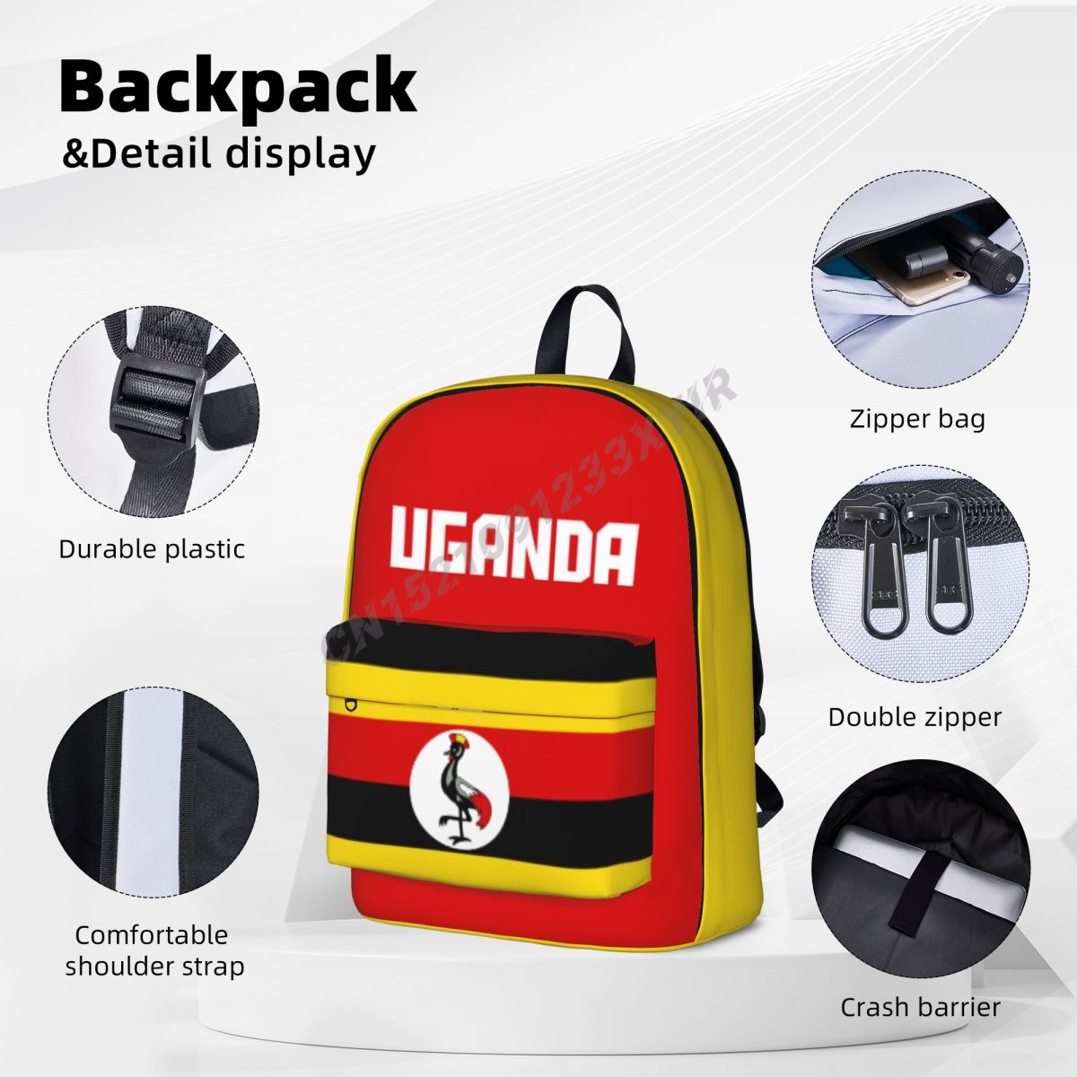 Zaino Unisex bandiera dell'uga - Phone Cases Uganda recensione e prezzo