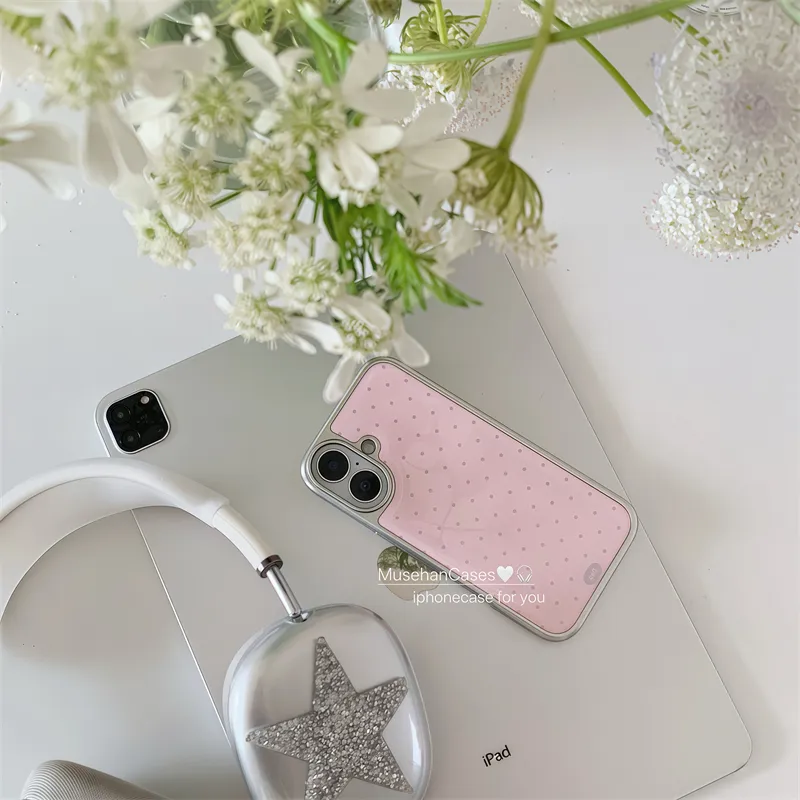 Coreano ins Crema Rosa Polka D - Phone Cases Drawing recensione e prezzo