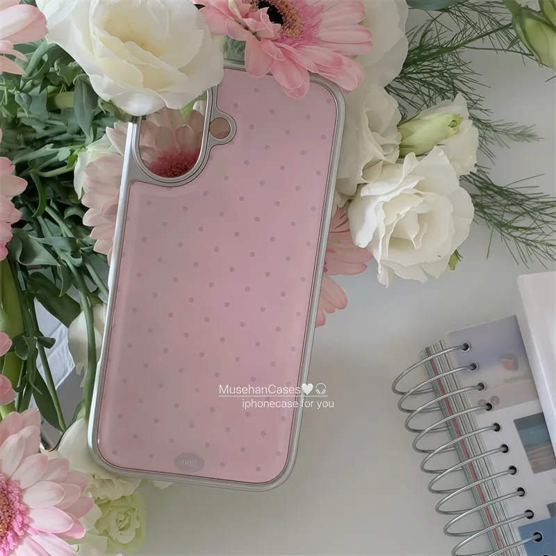 Coreano ins Crema Rosa Polka D - Phone Cases Drawing recensione e prezzo
