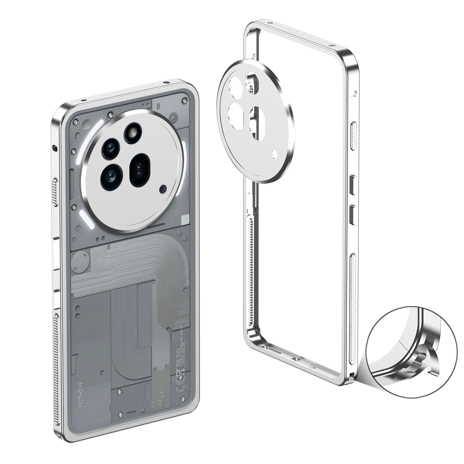 Custodia paraurti di lusso per - Phone Cases Nothing 3A recensione e prezzo