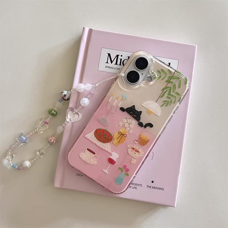 Cover Nera Creativa Y2K con Ga - Phone Cases Y2K recensione e prezzo