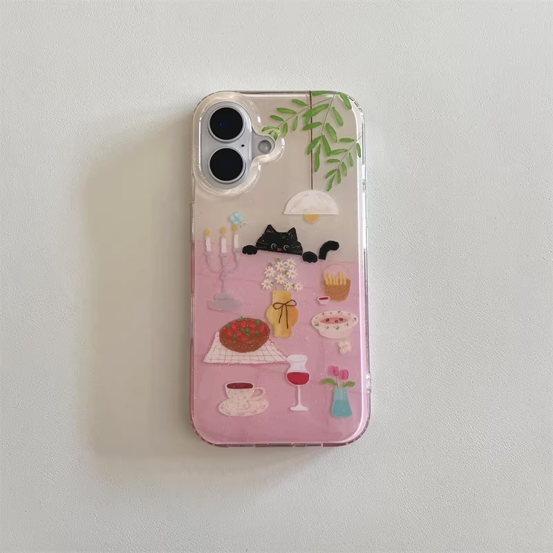 Cover Nera Creativa Y2K con Ga - Phone Cases Y2K recensione e prezzo